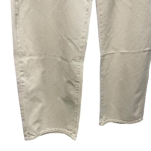 NWT AGOLDE Sefton Pant in Comb Cream Pure Cotton Womens Size 24 - Picture 3 of 10